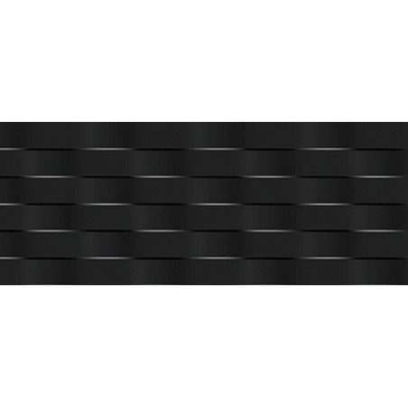 Marazzi Soul Waves  Black Gloss 25x76cm/ 10,5mm