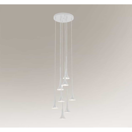 oprawa zwieszana - 8 x moduł LED CL 147 φ 33 mm (wbudowane)