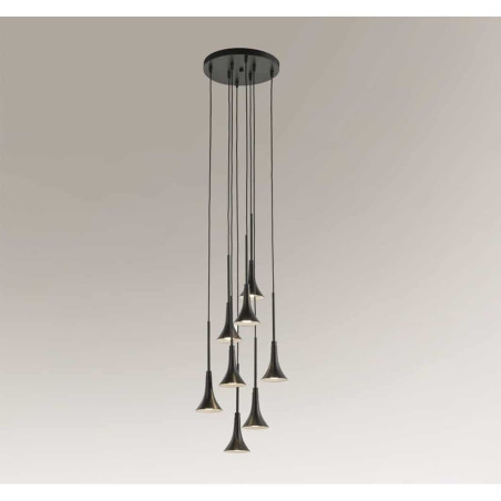 oprawa zwieszana - 8 x moduł LED CL 147 φ 33 mm (wbudowane)