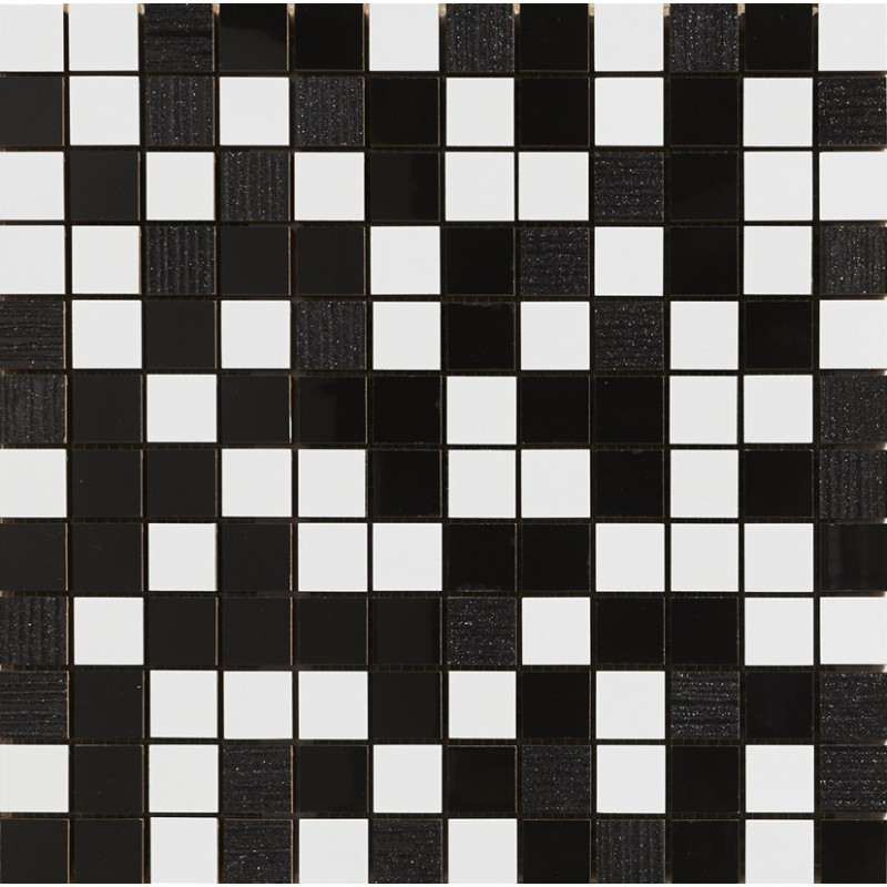 Aparici Acces Black Mosaico Decor  30x30cm