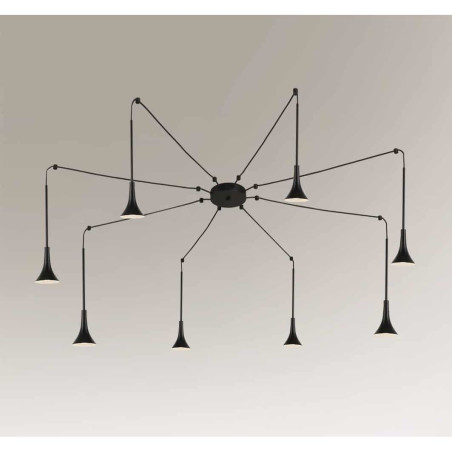 oprawa zwieszana - 8 x moduł LED CL 147 φ 33 mm (wbudowane)