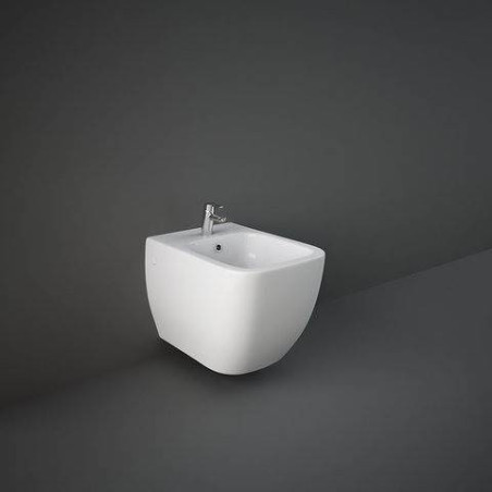 Rak Ceramics Bidet METROPOLITAN podwieszany 52,5x33,7 cm biały połysk