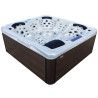 WANNA OGRODOWA JACUZZI SPA-205T 230x230 BIAŁA PERŁA OBUDOWA KAWA