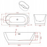 WANNA WOLNOSTOJĄCA MODULO 104A150x75