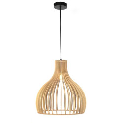 Lampa drewniana wisząca E27 PZE-902 35cm