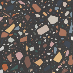 Płytka gresowa Quintessenza Confetti Nero- Multicolor  18,6x18,6