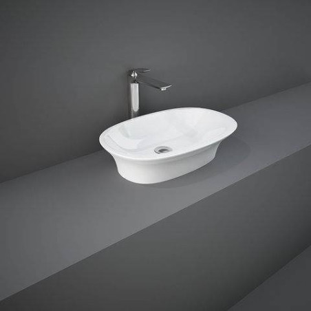 RAK SENSATION Umywalka nablatowa 60x38 cm biały połysk