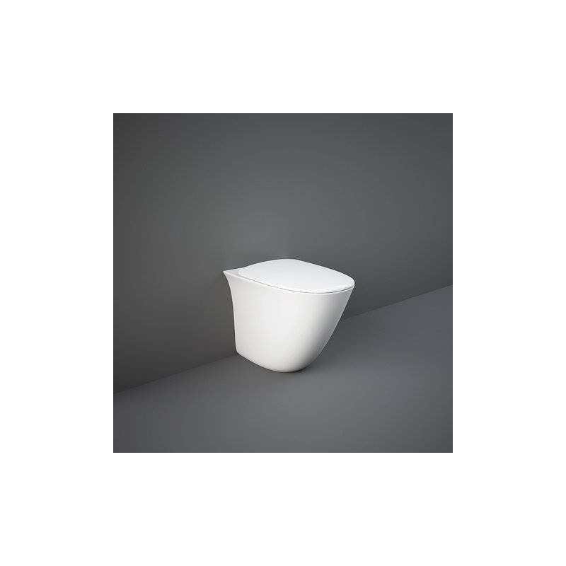 SENSATION Miska WC stojąca Rimless 52x38 cm biały połysk