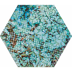 Płytka ceramiczna APAVISA INEDITA BLUE NAT HEXAGON 25X29 cm