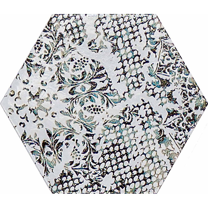 Płytka ceramiczna APAVISA INEDITA WHITE NAT HEXAGON 25X29 cm