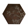 Płytka ceramiczna APAVISA OZONE BROWN DECOR HEXAGON 25X29 cm