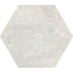 Płytka ceramiczna APAVISA RUST WHITE NATURAL HEXAGON 25X29 cm