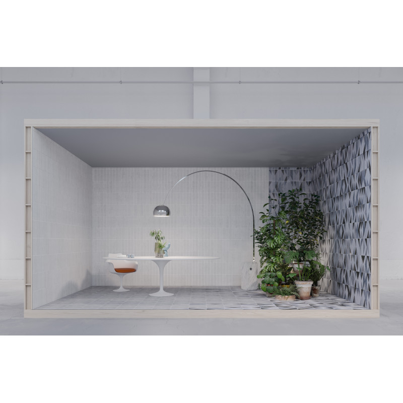 Płytka ceramiczna Quintessenza FUORICITTA - Confini ghiaccio.blu  7x28 9mm