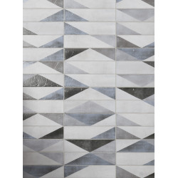 Płytka ceramiczna Quintessenza FUORICITTA - Confini ghiaccio.blu  7x28 9mm