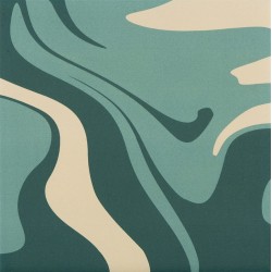 Quintessenza FlUID Colors Matcha tea mat
