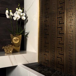 Decors  Versace  Fascia Greca Oro 20 x 80 cm