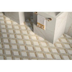 Versace Tarsia Avorio Apuano  Lux 3D 120 x 120 cm 8,5mm Płytka gresowa dekoracyjna