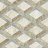 Versace Tarsia Lozenge Avorio, Lozenge Nero 3D Lux 60 x 120 cm 8,5mm Płytka gresowa dekoracyjna