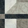 Versace Tarsia Prospect Avorio, Prospect Nero 3D Lux 60 x 120 cm 8,5mm Płytka gresowa dekoracyjna