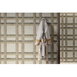 Versace Tarsia Frame Nero, Frame Avorio 3D Lux 60 x 120 cm 8,5mm Płytka gresowa dekoracyjna