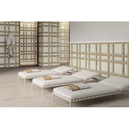 Versace Tarsia Frame Nero, Frame Avorio 3D Lux 60 x 120 cm 8,5mm Płytka gresowa dekoracyjna