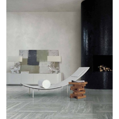 Travertino Grey Glossy 80 x 180 Florim Rex Płytka gresowa