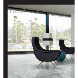Travertino Grey Glossy 80 x 180 Florim Rex Płytka gresowa