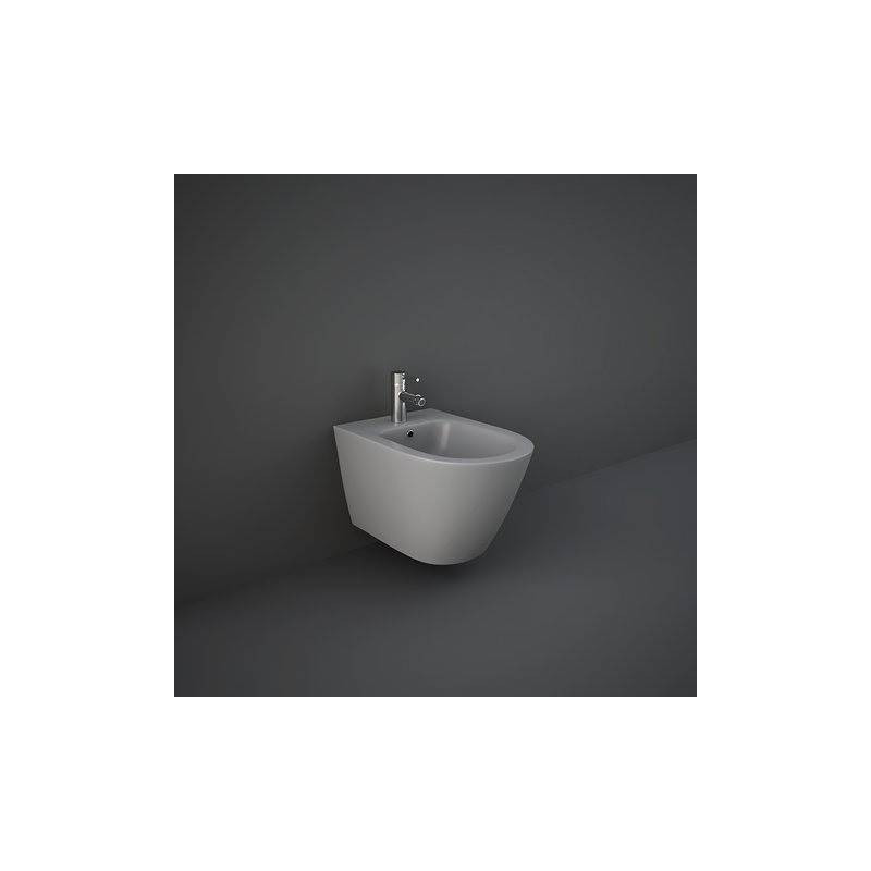 Rak Ceramics Bidet FEELING podwiesz. 52x36 cm szary mat (503)