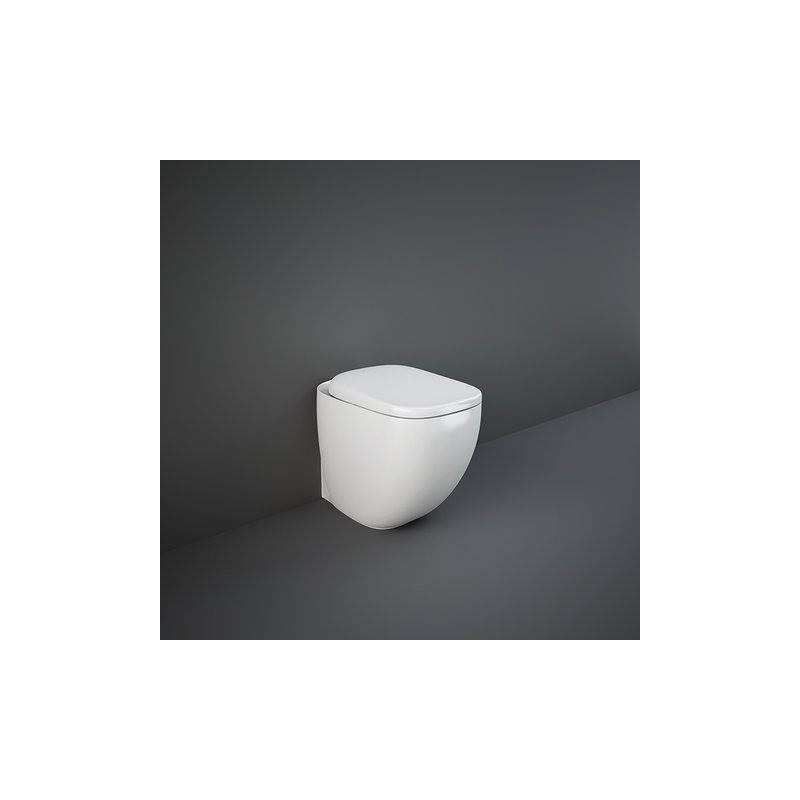 ILLUSION Miska WC stojąca Rimless 52x38 cm biały połysk