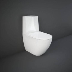 DES Miska WC do kompaktu Rimless 64x38 cm biały połysk