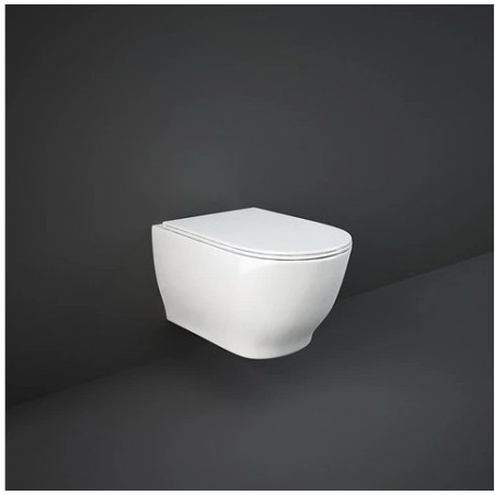 MOON Miska WC podwieszana Rimless 56x36cm  biały połysk