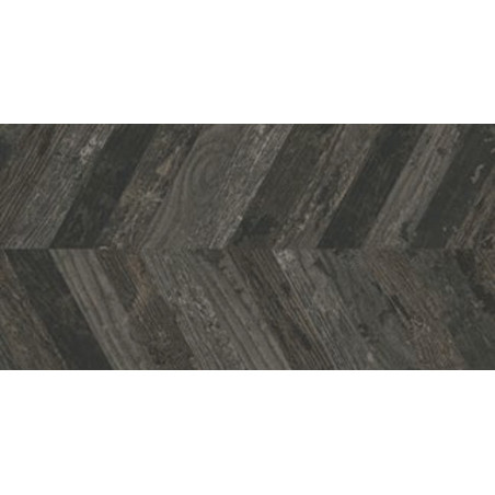 Grespania Rioja Chevron Negro 45x90 cm