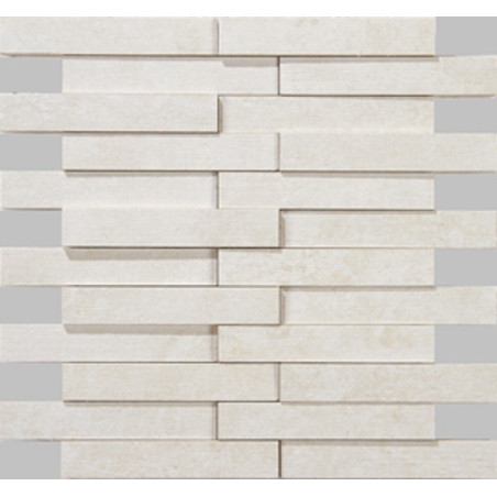 Apavisa Evolution White  Striato Mosaico Brick 30x28 cm