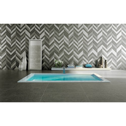 Apavisa Nanoconcept 7.0 Anthracite Introciato Chevron 7,5x45cm/7mm