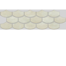 Apavisa Nanocorten White Lappato Mosaico Flake 15x45cm/4mm