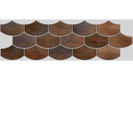 Apavisa Nanocorten Copper Lappato Mosaico Flake 15x45/ 4mm