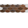 Apavisa Nanocorten Copper Lappato Mosaico Flake 15x45/ 4mm