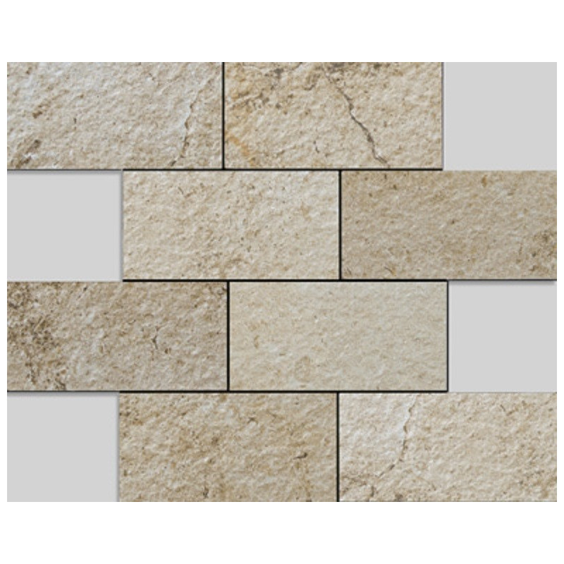 Apavisa Neocountry Beige Bocciardato Mosaico 30x30cm