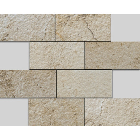 Apavisa Neocountry Beige Bocciardato Mosaico 30x30cm