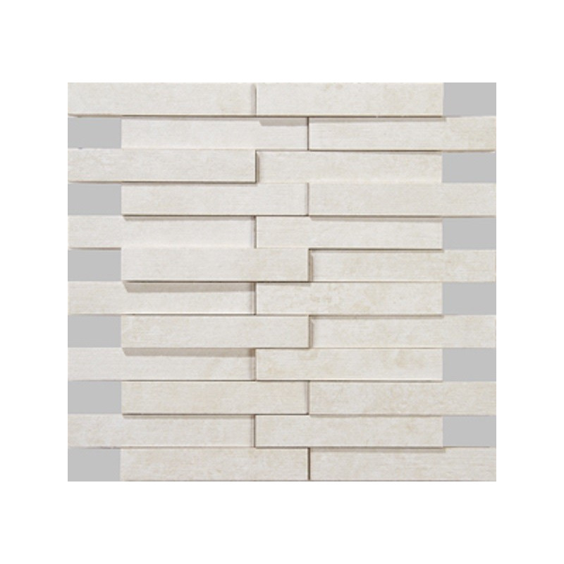 Apavisa Evolution White  Striato Mosaico Brick 30x28 cm