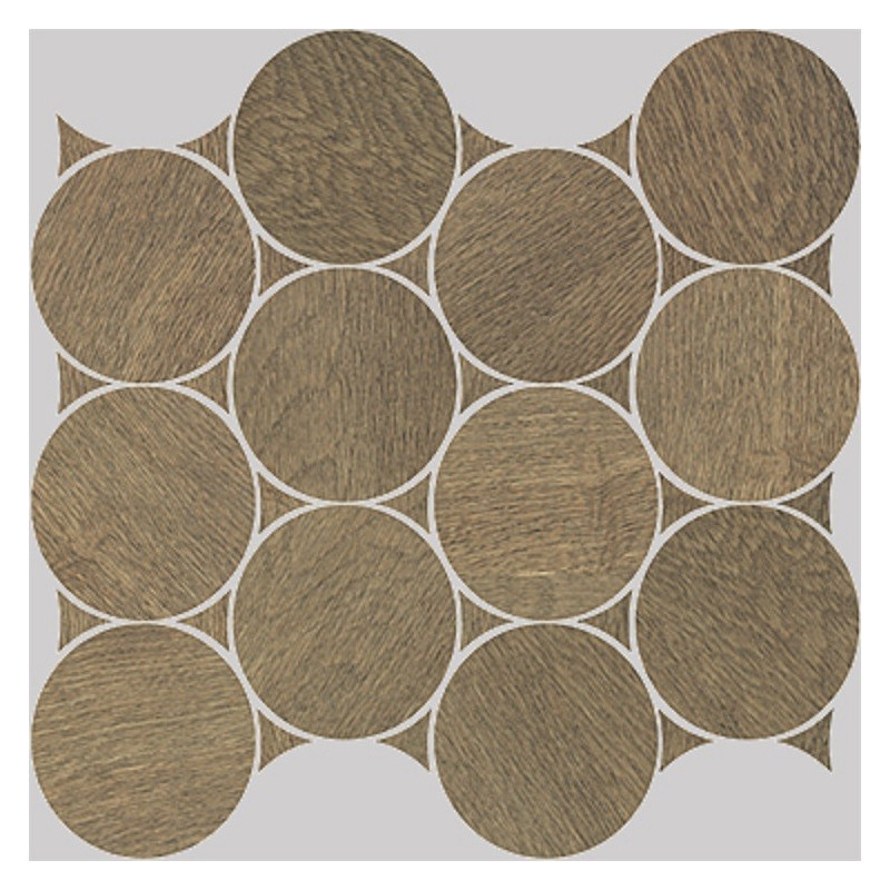 Apavisa Nanoshiba 7.0 Ochre Natural Mosaico Circle 30x35 cm