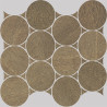 Apavisa Nanoshiba 7.0 Ochre Natural Mosaico Circle 30x35 cm