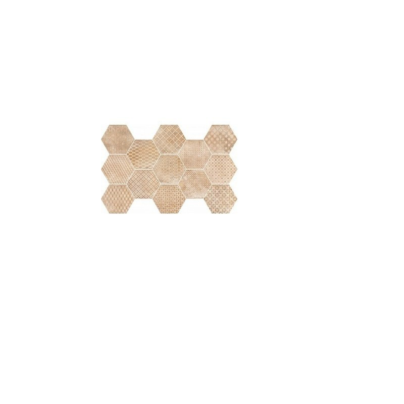 Marazzi Cotti d'Italia Rosato Decoro Trame  21x18,2cm/9,5mm