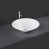 RAK CERAMICS DAISY Umywalka nablatowa 38 cm okrągła biały połysk