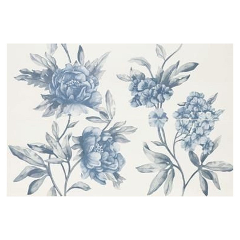 Marazzi Imperfetto Decoro White/Royal Blue 65x97,7cm/6mm