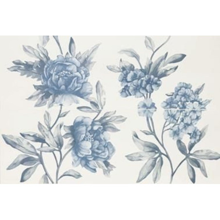 Marazzi Imperfetto Decoro White/Royal Blue 65x97,7cm/6mm